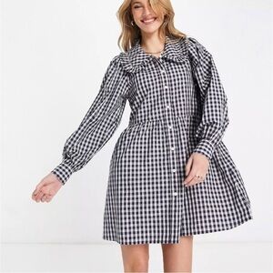 NWT Levi's a line dress in mono plaid Size: XS